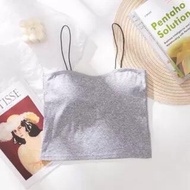 Niceface Tanktop Wanita Tali Tipis With Cup Bh Singlet