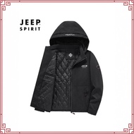 JEEP SPIRIT Winter Jacket Men's Velvet Warm Jacket