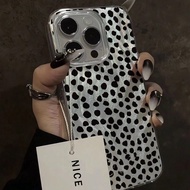 เคสไอโฟน 15 สไตล์ชิค ลายเสือดาวพิมพ์ชุบทองอิเล็กทรอนิกส์ นุ่ม, เคสโทรศัพท์ไอโฟน 15 โปร แม็กซ์ ที่วาด