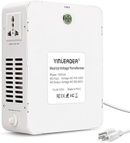 Yinleader Voltage Converter 110V to 220V Step Up Transformer Using 220/230/240 Volt European Asian A