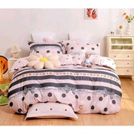 Nikom 5-in-1 High Quality Fitted Bedsheet With Comforter Set