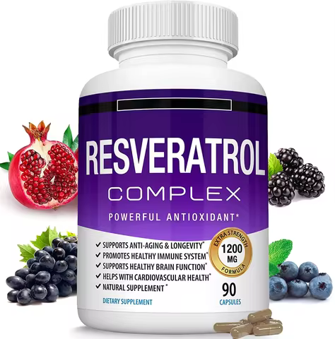 Resveratrol Complex 1800mg Capsules Antioxidant Complex Trans Resveratrol Supplement for Men Women |