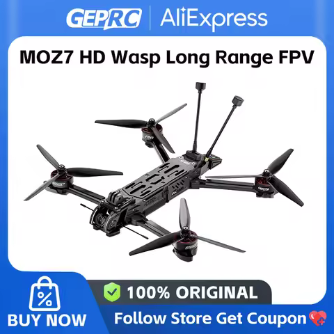 GEPRC MOZ7 HD Wasp Long Range FPV 6S 1280KV 4K/120fps Built-in Bluetooth RC Quadcopter LongRange Fre