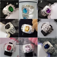 cincin lelaki permata silver 925, cincin lelaki permata perak 925, cincin ukir nama silver, silver 9