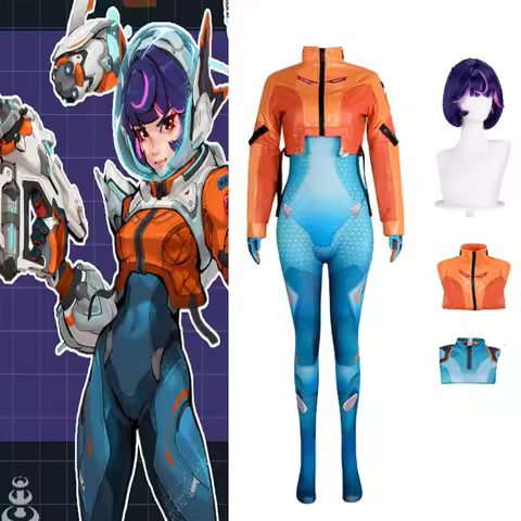 Game Overwatch 2 Juno Cosplay Costumes Wig Suit Fullset Support Hero Clothes Halloween Carnival Outf