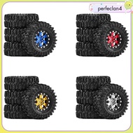 [Perfeclan4] 4 Wheels Tires Replace Parts High Supplies Lightweight DIY Accessory for 1:18 -18 SCX24
