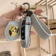 Suitable for Porsche Key Shell New Cayenne 718macan Palamela taycan911 Plug-In Key Cover I5Y4