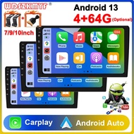 Android13 7 9 10 inch Car Radio GPS 2 din Radio Stereo Receiver Player 64G Multimedia Player wireles