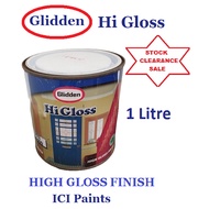 ICI GLIDDEN HI GLOSS High Gloss Finish Metal Wood Paint 1 Litre (Stock Clearance)