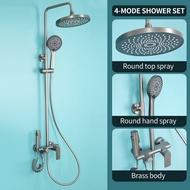 QUITE ระบบฝักบัวสีเทาก๊อกน้ําฝักบัวห้องน้ําก๊อกน้ําฝักบัวชุดฝักบัวหัวฝักบัวชุดฝักบัว