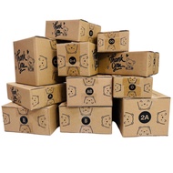 [Total] Parcel Box 00/0/0+4/A/AA/2A/AB/B Postal Printed With Thank you Pattern