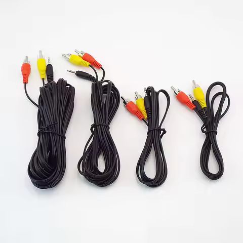 2.5mm male Plug jack to Dual 2 RCA male connector Cable PC AV handheld game player 2 RCA Audio Video