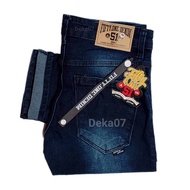 Fifty One Denim 51 Men's Slim Fit Skinny Stretch Biowash Scrub Long Jeans