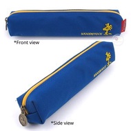 Peanuts Snoopy袋史諾比筆袋 胡士托多用途袋雜物袋 Woodstock筆袋 (Slim) Navy 剌繡花（化妝品袋/旅行小配件袋/多用途袋）平行進口