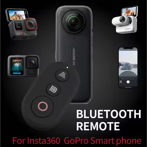 Suitable for Insta360 and GoPro sports cameras Bluetooth remote control 360 X2 X3 X4 X5 GO3 Ace Pro，