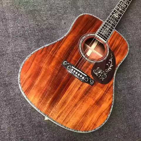 41-inch D45 series all-Acacia wood large vase luxury acoustic acoustic guitar