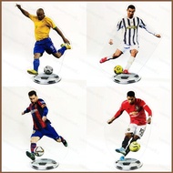 Sta6 World Cup Football Star Ronaldo Beckham Messi Mbappé Haaland Action Figure Acrylic Model Toys T