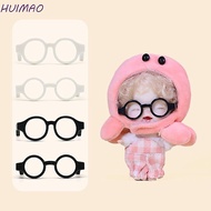 HUIMAO Doll Round Glasses, Black Frame Round Frame OB11 Doll Round Glasses, Fashion Miniature Square