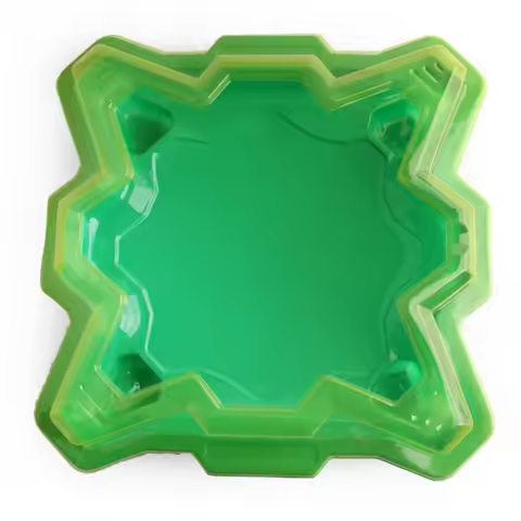 B-X TOUPIE BURST BEYBLADE SPINNING TOP 36*36cm Green Safe Stadium Arena Plate Battle Hard Station Ac