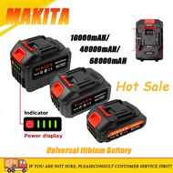 Makita Lithium-Ion Replacement Battery 10000mAh/40000mAh/68000mAh with Power Display – Direct Fit fo