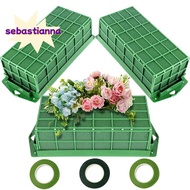 Floral Foam Cage, 3 Pack Floral Foam Blocks for Flower, Flower Holder with Floral Foam, Cage Bowl Fl