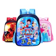 ✨💖🦄 Ergonomic A4 Size School Bag 💖 Paw Patrol Spiderman Frozen Elsa School Bag 💖 Primary School Bag 🦄💖✨