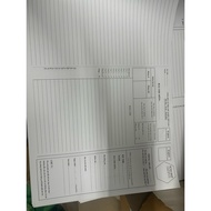 Vertical and horizontal exam paper, high school graduation exam paper, university exam paper, A3 exa