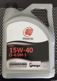 Oli Idemitsu Mineral Diesel CI4/DH-1 15W-40 5L