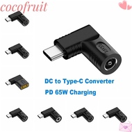 COCOFRUIT DC to Type C Converter 5v 9v 12v USB C Connector 5.5X2.5 7.4X0.9 4.5X0.6mm Laptop Charger 