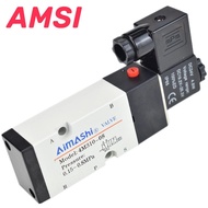 Amsi 4M210-08 Solenoid Valve 4M310-08 4M310-10 4M410-15 2-Bit 5 Ventilation Valve 220V 24V