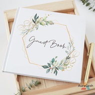 [AuraGesh] Wedding Guest Book Guest Sign In Book Guestbook For Reception, Engagement, Anniversary Ke