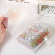 NARCISSUS1Y7KJ Sticker Storage Book, 32/60 Slots Photo Size Nail Stickers Album, Durable Transparent