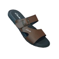 Clarks Sandal Pure Leather Brown Black Ready Stock Kasut Lelaki Kulit Selipar Murah Warna Coklat Hit