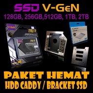 Ssd 128GB 256GB 512GB 1TB V-GeN 120GB 240GB 480GB 960GB VGEN+HDD Caddy 12.7mm 9.5mm PC Bracket