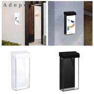 [Adepe] Brochure Holder, Flyer Holder, Brochure Stand, Wall Mount, Flyer Box, Rainproof. for Kiosks,
