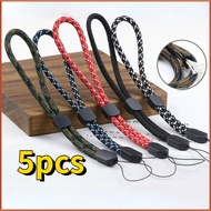 5 PCS NEW Mobile Phone Straps USB Key Short Lanyard Adjustable Walkie Talkie Hand Strap Wrist Rope A