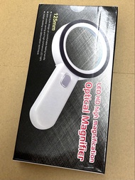 ✴️ 全新 高清 HD 光學放大鏡 Optical Magnifier 🌟升級 12 LED 燈 + 1 UV 燈🌟 多倍數放大 多用途 功能 大自然探索 觀察觀賞 植物昆蟲 爬蟲水族 鑽石水晶 珠寶