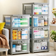 Transparent Storage Box Desktop Cabinet Household Medicine Large Medicine Multi-layer Medicine Box S