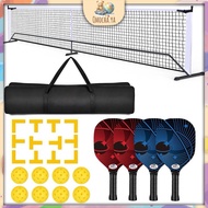 Pickleball Net Portable Pickleball Set with Net 4 Pickleball Paddles 8 Pickleballs 1 Carry Bag Pickl