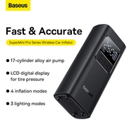 Baseus Portable Wireless Inflator Pump Car Smart Digital Tire Pressure Detection Auto Tire Pump for 