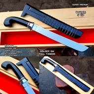 golok sembelih baja bohler jerman full tanduk hitam super tajam