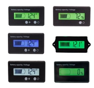 Battery Capacity Indicator 12V 24V 36V 48V 60V 72V Battery Tester with LCD Temperature Voltmeter wit