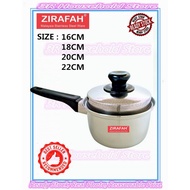 Zirafah Stainless Steel Sauce Pan / Sauce Pot / Cookware (16cm / 18cm / 20cm / 22cm)