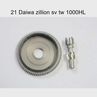 21 DAIWA Zillion SV TW 1000HL Gear Set Left 7.1 Round Two-Piece Main + Pinion Spare Parts Bait Reel 