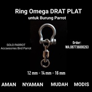 Favorite) Omega Foot Ring For Parrot Birds 12 mm