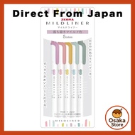 Zebra Highlighter, Mile Liner, Calm & Mild, 5-Color Set, WKT7-5C-OT