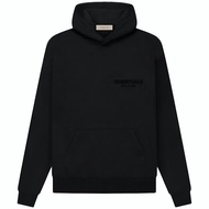 ESSENTIALS VELVET LOGO HOODIE-STRETCHLIM