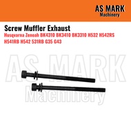 Screw Muffler Exhaust Husqvarna Mesin Rumput Zenoah BK4310 BK3410 BK3310 H532 H542RS H541RB Brush Cu