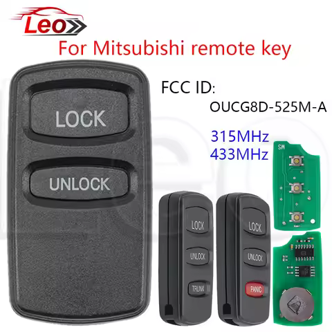 Leo FCC ID: OUCG8D-525M-A HYQ12ABA/BBA 2/3button Remote Key For Mitsubishi Montero Outlander Sport E