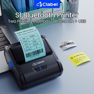 ‌CLABEL S1 Portable Thermal Label Printer - Wireless Bluetooth Fast Printing for Price Tags & Barcod